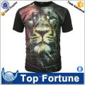 Hot sale economic unisex 3d animal face t shirts and polo shirts prices